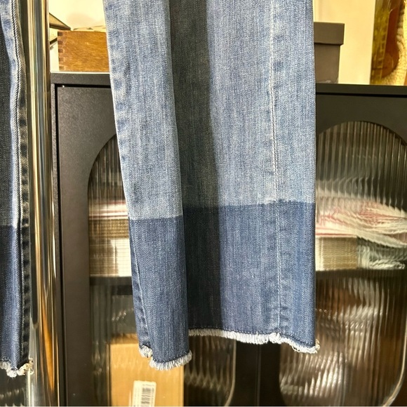 KUT from the Kloth Wide Leg Crop Jeans Fray Hem - Picture 5 of 11